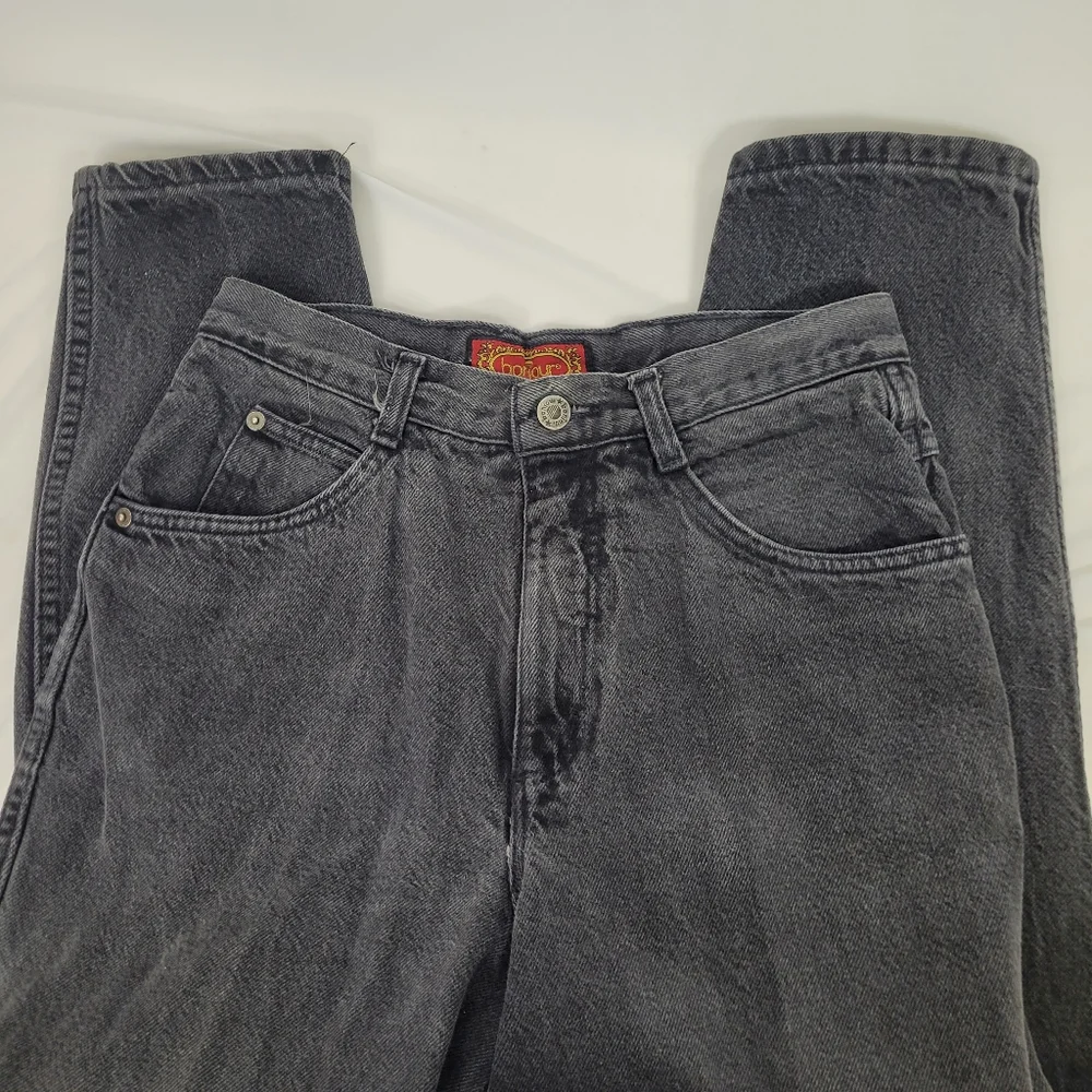 Bonjour Vintage 90s Y2k High Waist Jeans Size 11/ 12 Petite (See Measurements)